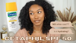 Cetaphil Sheer Mineral SPF 50 Sunscreen  5 Minute Review Sunscreen Review for Dark Skin [upl. by Anoiek]