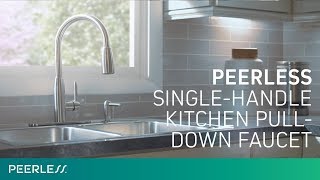 Peerless SingleHandle Pull Down Kitchen Faucet [upl. by Eckart276]