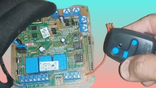 Como resetar e cadastrar controle na placa de portão eletrônico peccinin cp4000 [upl. by Eterg124]