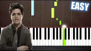 Green Day  Boulevard Of Broken Dreams  EASY Piano Tutorial by PlutaX [upl. by Thurber692]