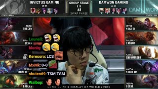 IG vs DWG  2019 Worlds Groups Day 3  Twitch VOD with Chat [upl. by Urba]