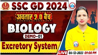 SSC GD New Vacancy 2024  अवतार 20 बैच Excretory System Biology Demo 1 Biology By Bhawna Maam [upl. by Hake]