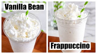 Vanilla Bean Frappuccino  How to make vanilla frappuccino [upl. by Brine777]