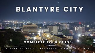 Blantyre City Tour  The commercial capital of Malawi  Night view [upl. by Annahvas773]