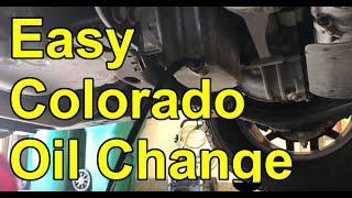 HOW TO Change Engine Oil on a 20152022 V6 Chevy Colorado  GMC Canyon Easy [upl. by Ramonda]