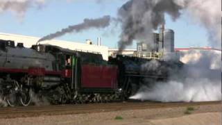 Doubleheader  Canadian Pacific 2816 amp Milwaukee Road 261 [upl. by Muhan]