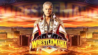 WWE WRESTLEMANIA 41 CUSTOM THEME SONG quotDANCING IN THE FLAMESquot BY THE WEEKND [upl. by Remot664]