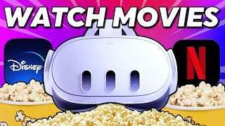 How to Watch Movies on Meta Quest 3 making The ULTIMATE Home Theater [upl. by Enairda]