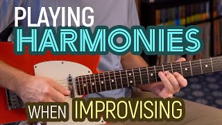 How to play harmonies when soloing by finding them in basic chord shapes  Guitar Lesson  EP532 [upl. by Ahsets479]