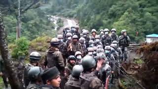 Indian Sikh Soldiers Beating Chinese Troops  Viral video Indian Army  Chanting Raj Karega Khalsa [upl. by Osswald]