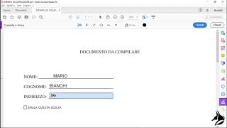 Compilare un file PDF non editabile con Adobe Acrobat Reader [upl. by Neelehtak]