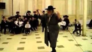 Chatzatzka Rebbe Dancing Mitzva Tantz at New Square Wedding [upl. by Merissa]