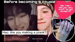 【Eng Sub】 Haohao and Nienie before and after they became a couple cute moments 同性恋夫妇 [upl. by Vine]