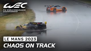 Chaos on Track as Rain Appears I 2023 24 Hours of Le Mans I FIA WEC [upl. by Ioab]