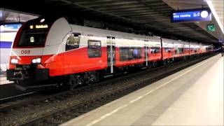 ÖBB Cityjet als S2 24806 in Wien Hbf 12 [upl. by Yelhsa]