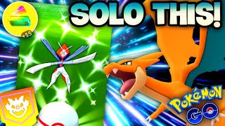 HOW TO SOLO SHINY KARTANA RAIDS its time for fire in Pokemon GO [upl. by Isabelle138]