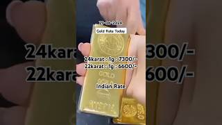 24 karat gold rate today [upl. by Euv576]