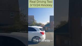 Real Driving Test Dashcam Footage Hinckley drivingtest dashcam Hinckley [upl. by Notnil]