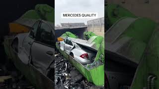 Car Crusher Crushing Cars Mercedes WV and other Expensive cars 😱🥶 [upl. by Anoel]