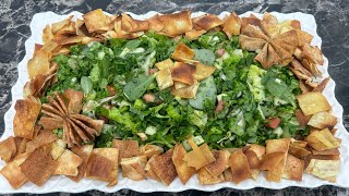 Best Fattoush salad recipe 🥗🥙viral fyp food capcut turkish india [upl. by Janet]