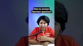 how to answer this interview question❓ [upl. by Aeniah]