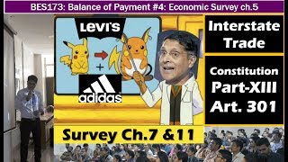 Eco Survey ch 7 amp 11 One Economic India Interstate Trade Clothes amp Shoes [upl. by Materi]