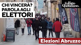 Elezioni in Abruzzo chi vincerà tra centrodestra e centrosinistra Parlano i cittadini [upl. by Powers]