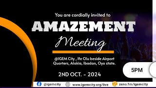 AMAZEMENT MEETING  IGEM  2ND OCTOBER 2024 [upl. by Curley]