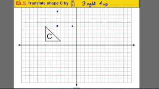 Transformations  translating a shape 1 [upl. by Wall]