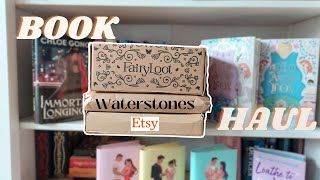 🤩Book Haul  Unboxing Fairyloot August 2023 Combo Box Waterstones Etsy [upl. by Tamis]