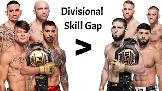 Featherweights Are Better Than Lightweights amp Divisional Skill Gaps Are Real In MMA [upl. by Anastasia193]