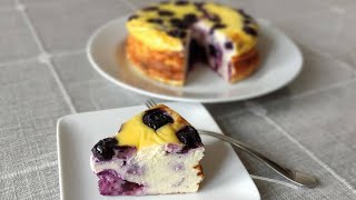 Easiest Blueberry Yogurt Cake  No Added Sugar No Oil No Flour  Gluten Free Recipe [upl. by Kendell]