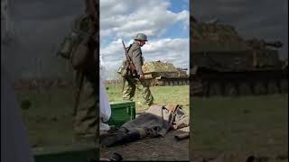 German army tank in WW2 reenacting [upl. by Nicolle271]