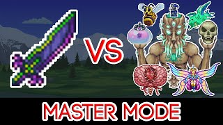 Terraria 141  True Nights Edge vs ALL Bosses Master Mode [upl. by Akirdnwahs]