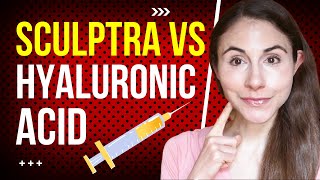 SCULPTRA VS HYALURONIC ACID FILLER 💉 DERMATOLOGIST DrDrayzday [upl. by Aiyotal741]