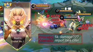 BEATRIX 99 TRUE DAMAGE BUILD 2024 BEST FOR SOLO RANK [upl. by Athalee]