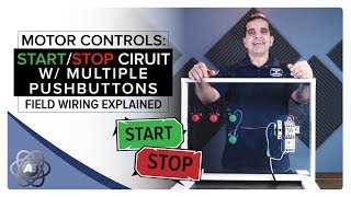 Basic Motor Control 3 Wire Start Stop Circuit updated [upl. by Jacquenetta]