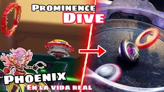 PROMINENCE PHOENIX EN LA VIDA REAL Beyblade Burst  NeozBey [upl. by Brinson]