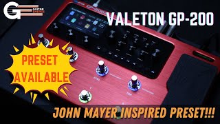 Valeton GP200 Fender Twin  John Mayer Inspired Preset [upl. by Cinomod]