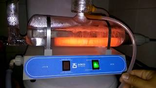 simple distillation water process  distillation chemistry on laboratory  distillation apparatus [upl. by Bobbe]