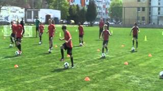 coerver training FC Spartak Trnava U10 U11  SLOVAKIA [upl. by Jacobina647]