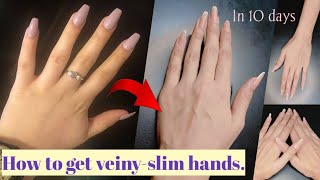 Get veinyslim hands in just 10 daystop 5 exercises to get beautiful handsexercises for fingers [upl. by Samp218]