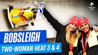 Bobsleigh  TwoWoman Heat 3 amp 4  Full Replay  Beijing2022 [upl. by Roselba416]