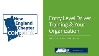 NEAPWA Chapter Connects Entry Level Driver Training amp Your Organization [upl. by Hooge]