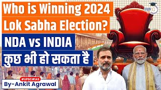 Who is Winning Lok Sabha Election 2024  Current Situation  StudyIQ [upl. by Neraj]