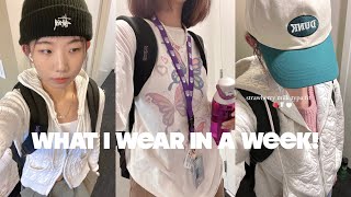 UNI VLOG what i wear in a week as a college student ft Cider [upl. by Broucek]