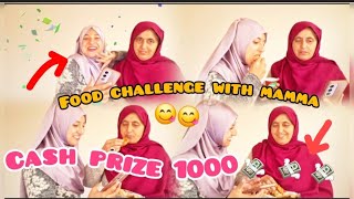 ONE MINUTE FOOD CHALLENGE 😋 with mamma 🥰 Infahabib FukraInsaan inishutiwari [upl. by Sankey]