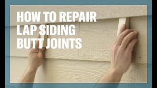 How To Install LP® SmartSide® Trim amp Siding Repairing Lap Siding Butt Joints [upl. by Salem647]