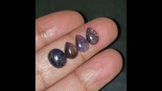 Natural Iolite Sunstone Cabochons [upl. by Leiser132]