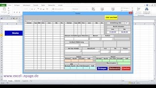 16Zeiterfassungsprogramm in Excel selber erstellen Reihe der Labels für KW erstellen [upl. by Horacio]